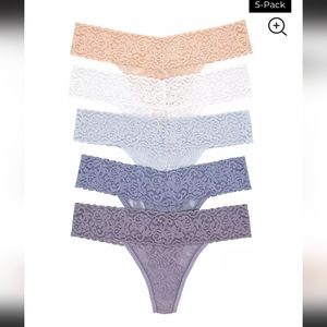 Felina 5 Pack Lace Thongs